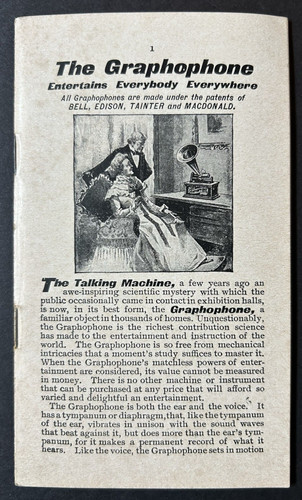 The graphophone bell edison - the,