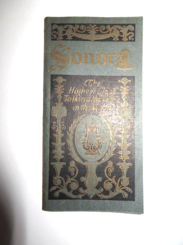 Sonora phonograph booklet - booklet, –