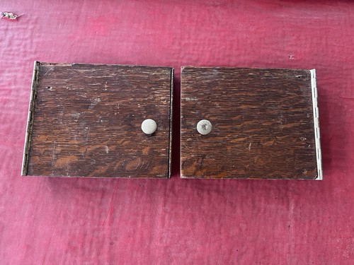Vtg victor box wooden door - box,