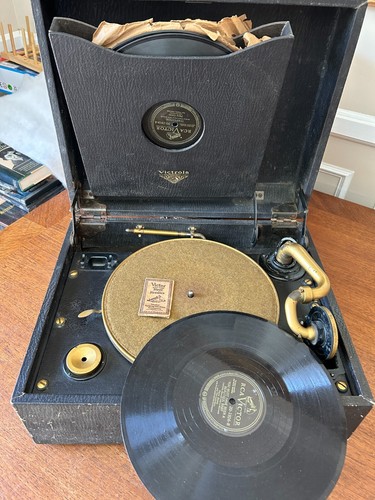 Antique victrola talking - antique,