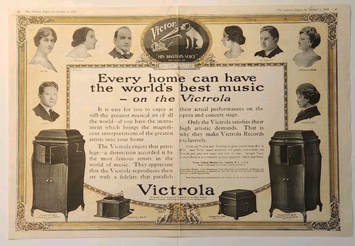 1918 victrola talking machine - 1918,